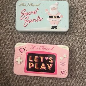 Too Faced Secret Santa and Let's Play Eyeshadow Palettes